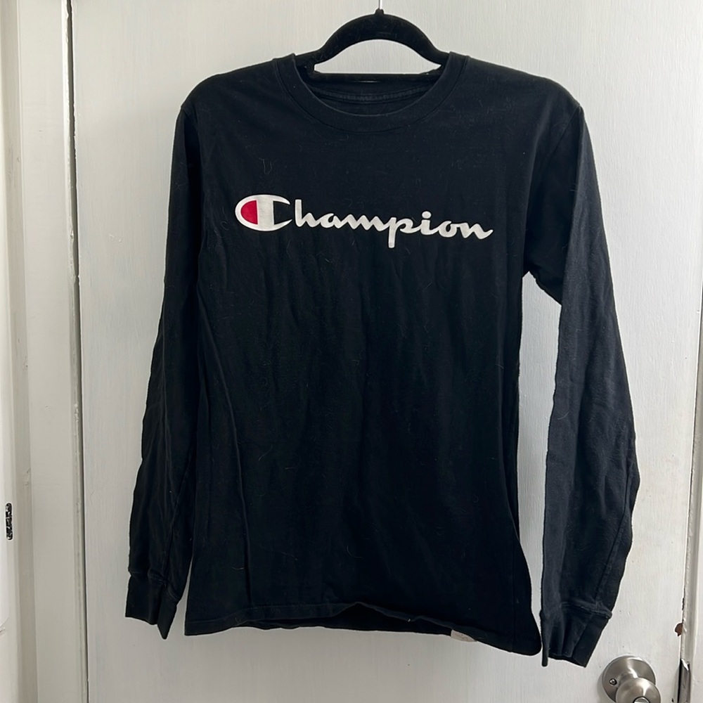 Champion black long sleeve size small